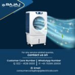 Bajaj Shield Series Velar 70L Desert Air Cooler For Home | Inverter Compatible | 80Ft Air Throw | Dual Side Water Inlet | Ice Chamber |1 Year Warranty【White】[AA1096/61] - Image 2