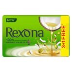Rexona Coconut and Olive Oil Soap For Silky Smooth Skin, 4X100 g
