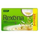 Rexona Coconut and Olive Oil Soap For Silky Smooth Skin, 4X100 g
