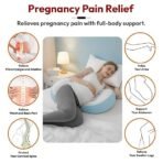 StarAndDaisy Pregnancy Pillow for Women – Pregnant Pillow & Maternity Pillow for Pregnancy Sleeping with Belly Support, Adjustable Butterfly Design, Organic Cotton Cover - Image 4