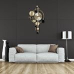 Metal Wall Hanging Floral Handmade Sweep Machine Silent Analog Wall Clock Watch Multicolor for Bedroom/Drawing Room/Hall/Dining Room (30X16 Inch) - Image 2