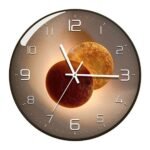 TEKCOOL Wall Clock 12" Silent Quartz Decorative Wall Clock Non-Ticking Classic Digital Clock Battery Operated Round Easy to Read Handheld Complete Home/Kitchen/Bedroom(419)'(AA1103/175)