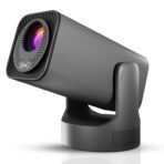 WZATCO Yuva Go Max, Android 13, Fully Automatic, Smart Home Projector 4k Ultra HD, Native 1080P, Live TV, HDMI ARC, WiFi 6 & BT, Screen Mirroring, Portable Room Cinema, 270° Rotate, Grey (AA1102/65) - Image 3