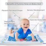 Toy Imagine Tummy Time Water Mat for Babies | Sensory Play Gym for 6-12 Months | Newborn Baby Essentials | Water-Filled Activity Mat | Baby Gifts | Pack of 1 - Image 3