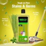 Beco Natural Disinfectant Surface & Floor Cleaning Liquid | 5 Litre | Non Toxic Germ Kill Formula | Lemongrass & Basil Freshness | Safer than Phenyl | Kids Safe & Pet Friendly Floor Cleaner Liquid[AA1100/26] - Image 3
