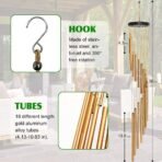 Paradigm Pictures 18 Pipe Golden Wind Chimes for Home || Home Decor Items (Golden Color)(AA1103/77) - Image 2