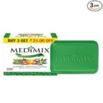 Medimix Classic Ayurvedic Traditionally Made Soap 125g (Combo Pack of 3) | Infused with 18 Herbs | Effective for Skin Problems