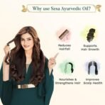 SESA Ayurvedic Hair Oil With Bhringraj & 17 Rare Herbs With Coconut Oil and 4 Nourishing For Hair Growth Help Control Hair Fall with Easy Applicator For Women and Men (200 ml) - Image 4