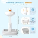 Baby Bath Tub with Stand, Baby Hug Bath Tower for Standing Up Themselves, 0-48 Months Adjustable Size Toddler Shower Stand Support, Durable Baby Bath Aid, Free Mother Hands (AA1102/91) - Image 3