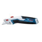 BOSCH Professional Universal Retractable Knife with Blade Storage, Versatile for Multiple Uses, Comes with 3 Trapezoid Blades (AA1104/288)