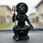Shiva Idol for Car Dashboard | Shiva Idol | Adiyogi Statue for Car | Mahadev Idol for Car, Home Temple, Office Desk. (Black, Small)(AA1103/116)