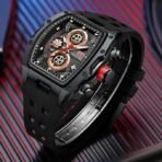 MF MINI FOCUS Men Watches Unique Casual Wrist Watches (Chronograph/Waterproof/Luminous/Calendar) Silicon Band Fashion Watches for Men[AA1100/50] - Image 4