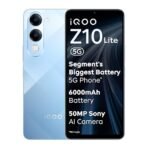 iQOO Z10 Lite 5G (Titanium Blue, 6GB RAM, 128GB Storage) | 6000 mAh Battery | Dimensity 6300 5G Processor with 433K+* AnTuTu Score | IP64 Rated & Military Grade Shock-Resistance (AA1104/82)