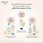 Aveeno Baby Daily Moisture Wash & Shampoo | Gentle Cleanser for Head to Toe | Tear Free & Soap Free Formula with Active Natural Oats | for Dry & Sensitive Skin | US Pediatrician Recommended, 532ml (AA1104/35) - Image 2