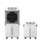 Havells 2-in-1 Convertible 80 L Desert Air Cooler for room| Dual functionality & easy storing| Can be used as side table| 5 Leaf Metal Blade Fan| Powerful Air-Delivery| Bacteria shield honeycomb pads