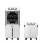 Havells 2-in-1 Convertible 80 L Desert Air Cooler for room| Dual functionality & easy storing| Can be used as side table| 5 Leaf Metal Blade Fan| Powerful Air-Delivery| Bacteria shield honeycomb pads