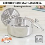 Borosil Stainless Steel Insulated Roti Server | PUF Insulated Chapati Casserole with Toughened Glass Lid | Odour-Proof, Food-Grade | Daily Use & Gifting (2.5 L)(AA1103/156) - Image 2