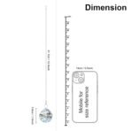 TIED RIBBONS Set of 4 Clear Crystal Ball Prism Sun Shine Catcher Rainbow Pendants Maker, Hanging Crystals Prisms for Windows, for Feng Shui for Gift (Transparent, 38mm)(AA1103/81) - Image 3