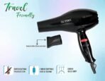 1500 Watts Hair Dryer with 2 Speed Settings with a Black Nozzle (Black) (AA1104/71) - Image 3