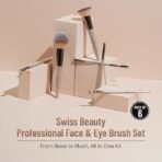 Swiss Beauty Premium Synthetic Bristle Professional Face & Eye Makeup Brushes Set With 6 Makeup Brushes For Cream, Liquid & Powder Formulation[AA1098/45] - Image 2