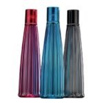Ruby Water Bottle Set of 3 – 1 Liter, Stylish Leak-Proof Reusable BPA-Free Plastic Water Bottles for Home, Office, School, Gym, and Travel.