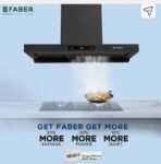 Hood Coral BLDC HC SC FL BK IN 90-T Auto Clean Wall Mounted BLACK 1500 CMH Chimney [AA1096/110] - Image 3