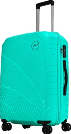 SKY BAGS medium check- in suitcase( 66 cm)8 wheels streax check in trolly bag hard lugguage combination lock with sturdy zipper- green[1098/60]
