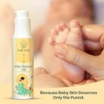 Pure Aura Baby Massage Oil 100ml | 100% Natural Baby Oil for Newborns | Ayurvedic Skin & Hair Care | Nourishing & Moisturizing | Chemical-Free, Safe for Sensitive Skin | Doctors Recommended - Image 5
