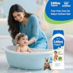 Little's Organix Baby Shampoo I Mild & Gentle I Enriched wIth Organic Ingredients - Neem & Aloe Vera extracts I Free from Paraben & Phthalates I Dermatologically Tested , 400 ml (AA1104/39) - Image 4