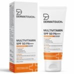 DERMATOUCH Multivitamin SPF 50 PA+++ Sunscreen Gel | UVA-UVB Protection | Zero White Cast | Unisex | 30g[AA1097/76]