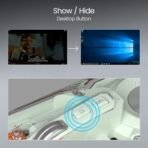 Portronics Toad 8 Transparent Wireless Bluetooth Mouse with Dual Wireless (BT+2.4 GHz), Rechargeable Battery, Noise-Free Clicking, Show/Hide Desktop, Multi-Device Pair, Adjust Sensitivity (Green & Grey & Red & Purple & White) (AA1102/70) - Image 2