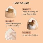 Ghar Soaps Sandalwood & Saffron Magic Soaps For Bath (300 Gms Pack Of 3) | Paraben Free | Chandan & Kesar Bath Soap | Handmade Soaps For Glowing | Skin Brightening Soap For Men & Women (AA1104/46) - Image 4