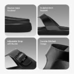 Frido Cloud Comfort Sandal for Men | Soft Ortho Care Arch Support for Pain Relief, Anti-Skid Sole – Diabetic & Orthopaedic Footwear with Bounce Back Cushion for All-Day Comfort - Image 2