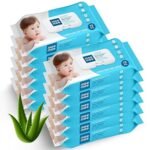 Mee Mee Soft Gentle Baby Wet Wipes (72 Wipes) Pack of 12 | Infused with Aloe Vera and Vitamin E | Paraben & Sulphate Free | Cleansing Wipes | Wipes Combo for Babies