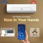 Carrier 1.5 Ton 5 Star Wi-Fi Smart Flexicool Inverter Split AC (Copper, Convertible 6-in-1 Cooling,Smart Energy Display,HD & PM 2.5 Filter, ESTER EDGE FXi (Wi-Fi), CAI19EE5R35W0,White) (AA1104/138) - Image 5