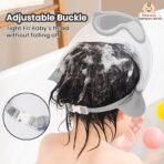 Infantso TEAR-FREE Baby Shower Cap for Kids | Adjustable Bath Visor Hat for Shampoo & Water Protection | Soft TPE Eye & Ear Shield | Bathing Hat - Waterproof Shampoo hat for Washing Hair, Shower Bathing Protection Bath Cap for Babies & Toddlers (6–36 Months) (AA1102/97) - Image 2