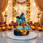 Shiva Statue for Car Dashboard & Home Decor | 3.5 Inch Resin Shiv Ji Idol for Pooja Room, Living Room, Office, Spiritual Showpiece & Gift (7x5x9 cm)(AA1103/117) - Image 3