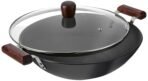 Amazon Brand - Solimo Hard Anodized Aluminium Kadhai with Induction Base, Black, 30cm(AA1103/91) - Image 5