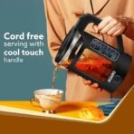 AGARO Galaxy Electric Kettle with Keep Warm Function, BPA Free PP Plastic & Glass body, Double Wall Design, Bicolor LED, 1.5L, Hot Water Kettle with Auto Shut-Off and Boil Dry Protection, Black - Image 2