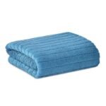 UrbanLeaf Microfiber Large Bath Towel | Quick Dry Super Absorbent - Bath Towel for Men and Women | Blue Stripe | Towel for Bath, Travel, Gym, Beach, Pool, and Yoga (70 X 140 CMs)