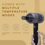 WINSTON Turbo Pro Hair Dryer - 1800W | Quick Drying Blow Dryer with Low Noise, Cool Shot & Overheat Protection - 1 Year Warranty (Black) (AA1104/70) - Image 2