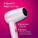 AGARO HD1417 Wall Mounted Hair Dryer 1400W, Electric Wall Mount Hair Dryer, Hotel, Bathroom, Household, Wall Hanging Dryer, White  (AA1104/64) - Image 3