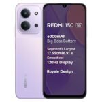 REDMI 15C 5G (Dusk Purple &  Midnight Black & Moonlight Blue) | Royale Design | Massive 6000mAh Battery | Segment's Largest 17.53cm Display Up to 120Hz | MediaTek Dimensity 6300 | 33W Fast Charging | 50MP AI Dual Camera [AA1102/307]