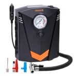UN1QUE Tyre Inflator for Car, 150PSI Car Air Pump, 12V DC Portable Air Compressor for Tyre, Fast Inflation Speed Inflator Pump with LED Light (AA1104/109)