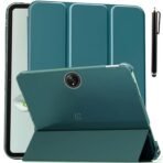 ProElite Cover for OnePlus Pad Go 11.35 inch Case Cover, Transparent Flip Case Cover for OnePlus Pad Go 11.35 inch 2023 with Stylus, Support Auto Sleep Wake, Dark Green [AA1102/245]