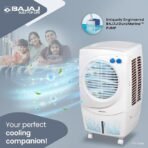 Bajaj PMH 36 Torque 36L Personal Air Cooler For Room | Duramarine Pump With 2-Yr Pump Warranty | 3-Yr Warranty (1 Yr Std + 2 Yr Extn) | Turbofan Technology | Powerful Air Throw 【White】 - Image 4