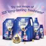 UJALA Young & Fresh Fabric Conditioner - 2L Pouch [ Bliss ] | After Wash Fabric Conditioner with Long-Lasting Fragrance | Powered with French Perfume | for Bucket Wash and Machine Wash,Liquid(AA1103/130) - Image 2