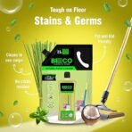 Beco Natural Disinfectant Surface & Floor Cleaning Liquid | 2L Refill Pack | Non Toxic Germ Kill Formula | Lemongrass & Basil Freshness |Safer than Phenyl| Kids Safe, Pet Friendly Floor Cleaner Liquid[AA1100/27] - Image 2