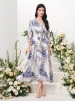 Bollyclues Women's Multicolor Cotton Sleeveless Maxi Dresses |Long Dress for Women| One Piece Western Dress for Women - Image 4