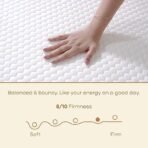 SleepyCat Original Ortho Mattress with AirGen™ Memory Foam | Medium Firm Feel for Balanced Comfort | 8 Inch Bed Mattress | Anti-Bacterial Fabric Cover |10 Years Warranty|(Queen Size,78x60x8 inches) - Image 5